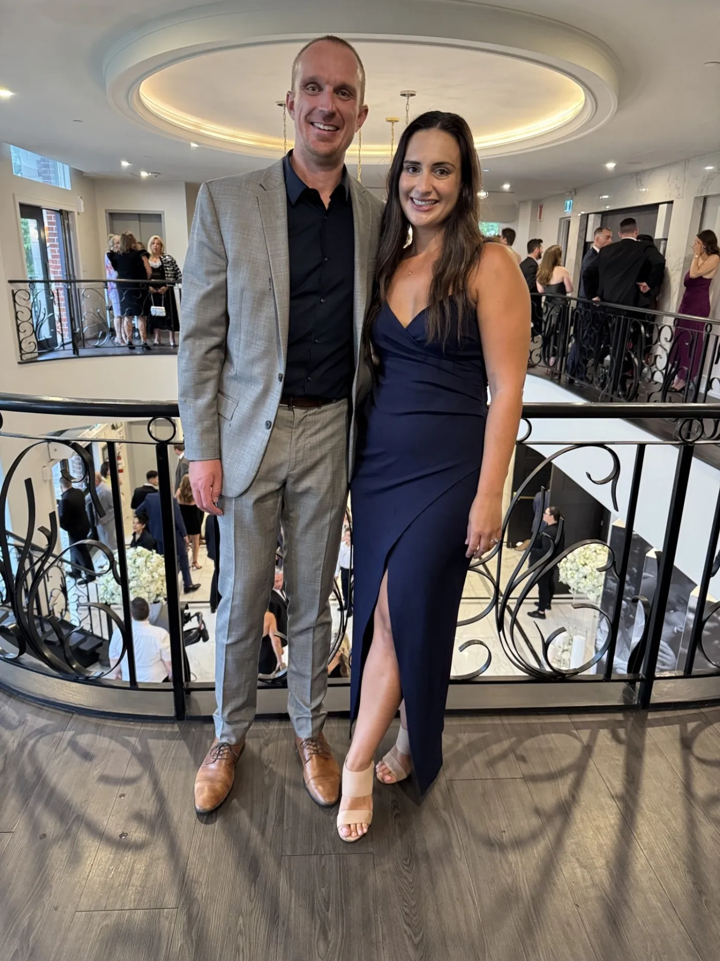 Danny Bell with his partner Amanda